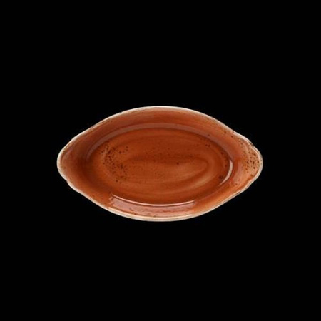 11330319-英国Steelite 西餐陶瓷 椭圆状 圆耳碟